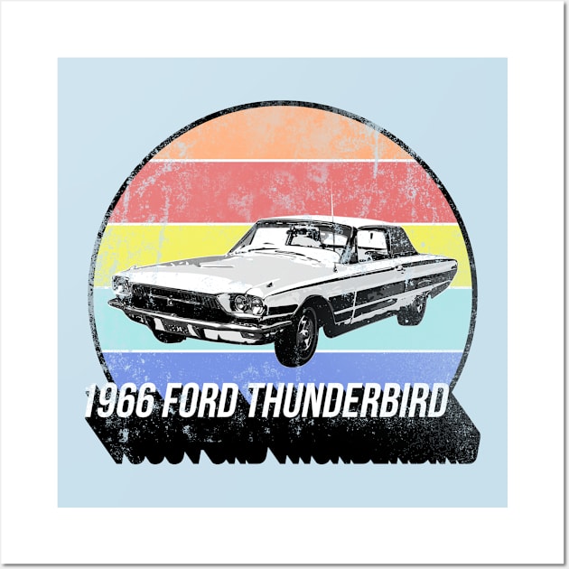 1966 Ford Thunderbird Wall Art by Worldengine